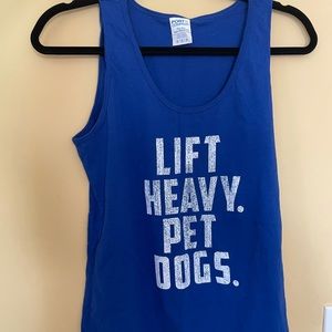 Lift heavy pet dogs workout tank
